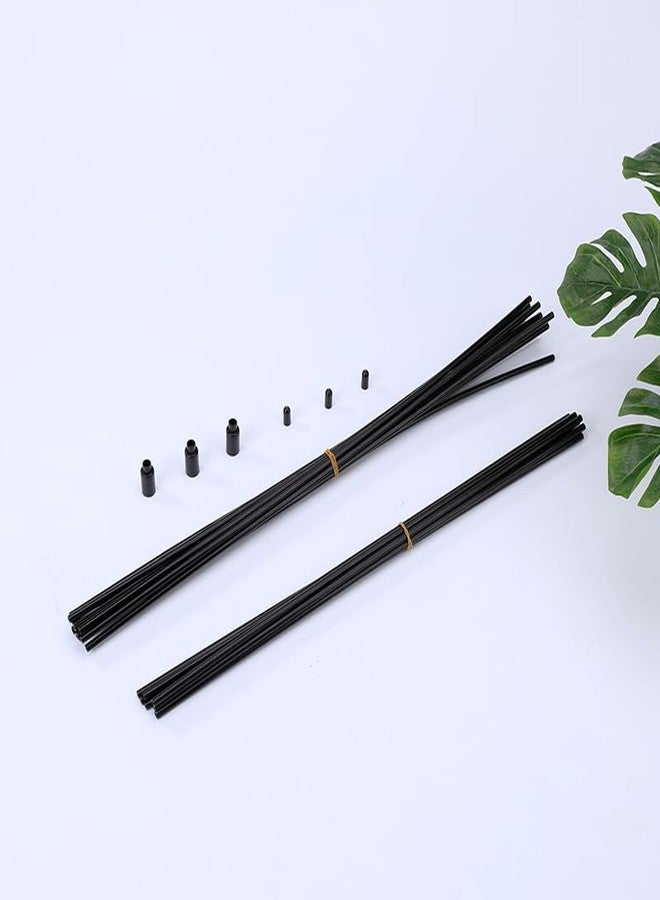SquEqu 10 Pack Cat Interactive Toy Wand Replacement Rod 15'' DIY Kitten Teaser Plastic Tube Stick for Kitty Charmer Ribbon String Rainbow Strap Feather Plush Pet Cats Chaser Refills Bell - Image 4